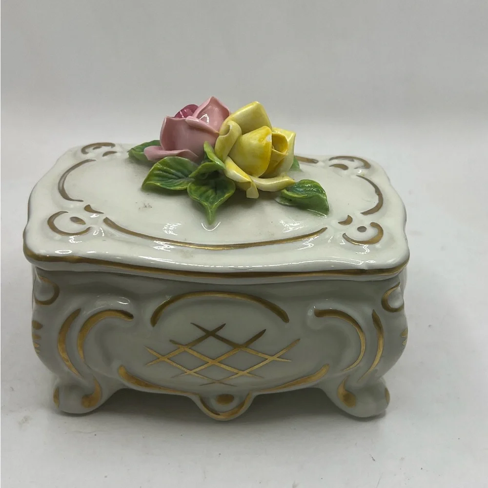 Dresden Porcelain Trinket Box